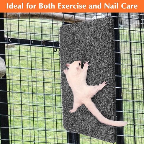 Yolev 3 Pcs Sugar Glider Cage Accessories,Sugar Glider Toys Climbing Mats 9 × 7.5 inch for Sharpening Claws, Small Pets Scratching Pads Climbing Toys for Cage Wall Furniture in Saudi Arabia
