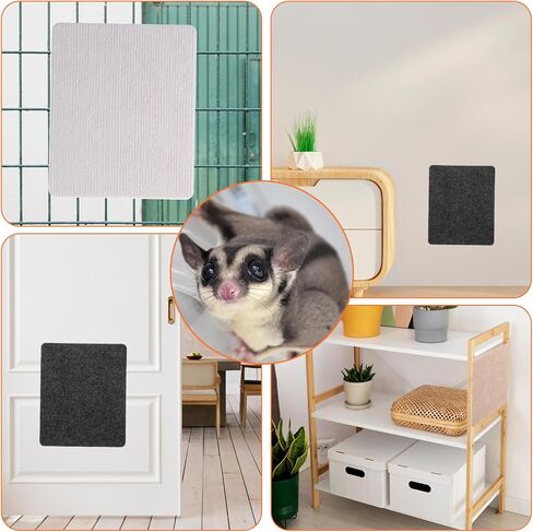 Yolev 3 Pcs Sugar Glider Cage Accessories,Sugar Glider Toys Climbing Mats 9 × 7.5 inch for Sharpening Claws, Small Pets Scratching Pads Climbing Toys for Cage Wall Furniture in Saudi Arabia