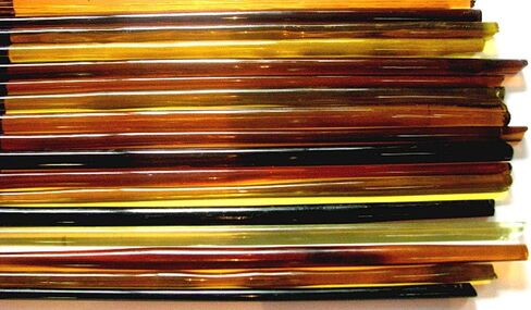 Devardi Glass Handmade Coe 104 Ambers Ambers 1 LB Lampwork ، قضبان زجاجية للخرز in Saudi Arabia