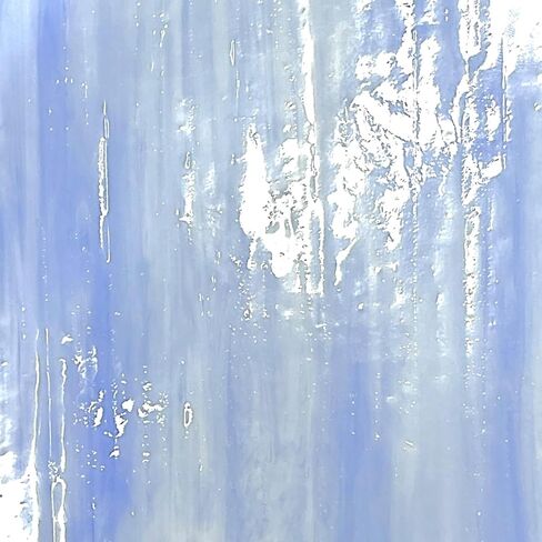 White Superior Blue Prisma COE 96 System 96 Fusible Glass Sheet (2) in Saudi Arabia