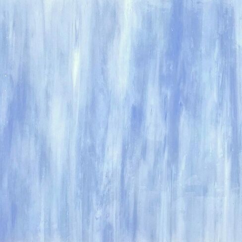 White Superior Blue Prisma COE 96 System 96 Fusible Glass Sheet (2) in Saudi Arabia