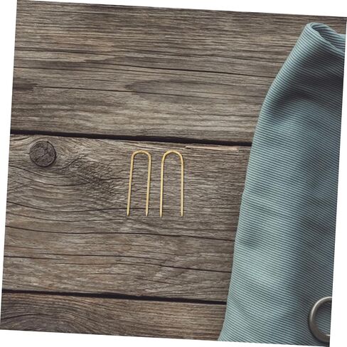Artibetter 100Pcs U Shaped Fork Pins Durable Golden Metal Double Blocking Pins for Dressmaking Quilting and Upholstery Projects Includes Protective Storage Box for Easy Access in Saudi Arabia