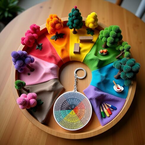 Emotion Wheel Chart, Colorful Feelings Wheel Round Mood Wheel Therapy Emotions Mental Health Color Wheel Social Work Feelings, Sign Key Holder Feelings Chart Feelings Wheel in Saudi Arabia