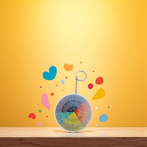 Emotion Wheel Chart, Colorful Feelings Wheel Round Mood Wheel Therapy Emotions Mental Health Color Wheel Social Work Feelings, Sign Key Holder Feelings Chart Feelings Wheel in Saudi Arabia