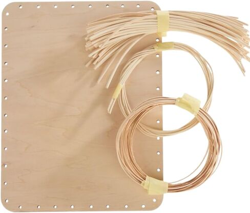 DIY Basket Weaving Tray Kit – All-in-One Craft Set - Natural Rattan – Make Your Own Wicker Tray in Saudi Arabia
