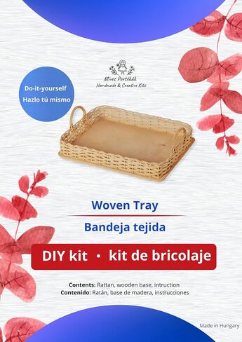 DIY Basket Weaving Tray Kit – All-in-One Craft Set - Natural Rattan – Make Your Own Wicker Tray in Saudi Arabia