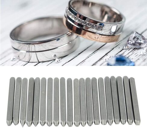 Metal Jewelry Anvil Chisel, Metal Stamping Punch Stamp Curve Set Metal Stamp Anvil Chisel Equipment Kit Jewelry Carving Hand Carved Tools for Jewelry Processing Making Carving(#3 in Saudi Arabia