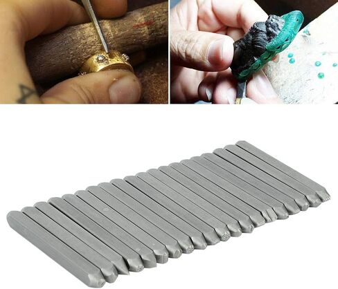 Metal Jewelry Anvil Chisel, Metal Stamping Punch Stamp Curve Set Metal Stamp Anvil Chisel Equipment Kit Jewelry Carving Hand Carved Tools for Jewelry Processing Making Carving(#3 in Saudi Arabia