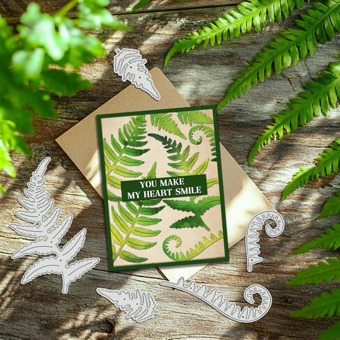 Benecreat Moears Die Cuts لصنع البطاقات ، يترك قطع القطع استنسل للاختراق ، وقطع النقش في الألبوم Diy الألبوم صنع البطاقات الورقية in Kuwait