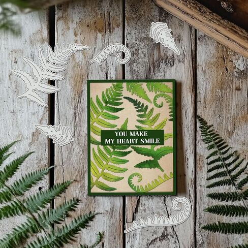 Benecreat Moears Die Cuts لصنع البطاقات ، يترك قطع القطع استنسل للاختراق ، وقطع النقش في الألبوم Diy الألبوم صنع البطاقات الورقية in Kuwait