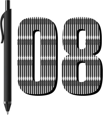 108 Pack Black Pens - أقلامًا كبيرة 1.0 ملم نقطة نقطة حبر بوينت in Saudi Arabia