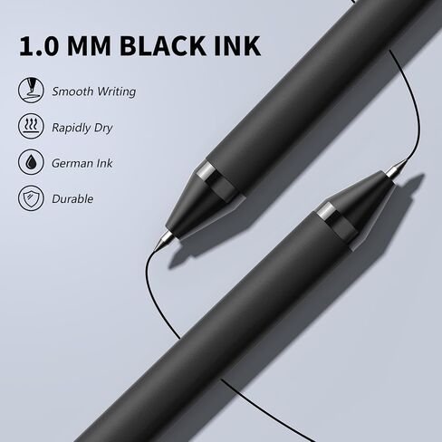 108 Pack Black Pens - أقلامًا كبيرة 1.0 ملم نقطة نقطة حبر بوينت in Saudi Arabia