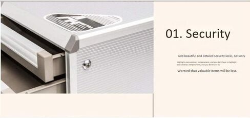 File Cabinet Flat 5 Drawer Desktop Data Storage Box Key Lock Office Cabinet Gray Home Office Furniture Bookshelves in Saudi Arabia