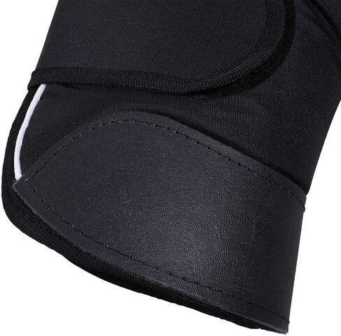 Dura-Tech Fleece مبطن الحصان الشحن | حجم كبير | اللون الأسود | تغطية كاملة الساق ، صعبة 600D RIPSTOP ، بطانة الصوف القطبي الفخم ، خطاف سهل وخطقة حلقة ، مجموعة من 4 | in Kuwait