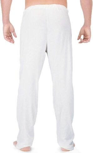 Cottonique Men's Latex-Free Drawstring Lounge Pants Made from 100% Organic Cotton (Black) in Saudi Arabia