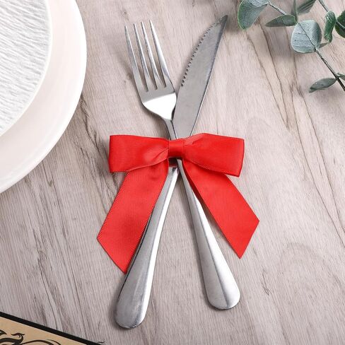 50 Pcs Red Twist Tie Bows,3.5'' Pre Tied Bows Red Bow for Treats Gift Wrapping Cake Treat Bags Craft DIY Gift Wedding Baby Shower Christmas DIY Birthday Party in Saudi Arabia