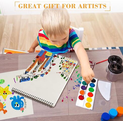 لوحة رسم Dagoucolor للأطفال ، كتاب رسم 9 "x12" ، 50 ورقة ، ورق الرسم السلس المربو in Kuwait