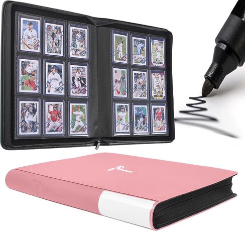 يمتلك Top Loader Binder للبطاقات ، 9 جيب ، ما يصل إلى 360 من Toploaders مع 20 من الأكمام ذات الوجهين من الوجهين ، وموثق بطاقة تحميل جانبية مع سحاب لتداول البطاقات الرياضية في 3 "× 4" TOPLOADER in Saudi Arabia