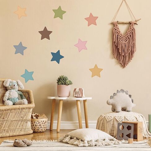 108 Pcs Paper Star Cutouts 3.5 Inch Double Printed Star DIY Craft Boho Bulletin Board Classroom Wall Decorations (Boho Dark 108) in Saudi Arabia
