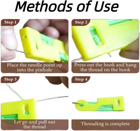 13pcs threader eedle threader ، 2025new Machine Machine Threader ، threaders Ewing Needle Threadle ، Threadle Plastic Needle ، جهاز ترابط الإبرة التلقائي (معبأة في مربع) in Saudi Arabia