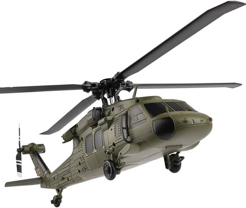 WL K170 Blackk Hawk UH-60L 170 ، Helicopters RC العسكرية للبالغين ، 2.4G 4CH Flybarless RC Helicopter مع خنق اليد اليمنى واليسر in Saudi Arabia