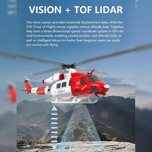 Goosky E2 UH-1Y RC Helicopter ، 2.4G 6CH Dual Dual Simully Scontunt Model مع GPS ، عودة مفتاح واحد (إصدار RTF) in Saudi Arabia