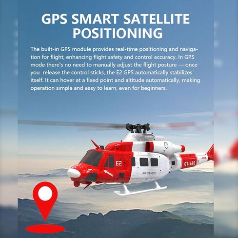 Goosky E2 UH-1Y RC Helicopter ، 2.4G 6CH Dual Dual Simully Scontunt Model مع GPS ، عودة مفتاح واحد (إصدار RTF) in Saudi Arabia