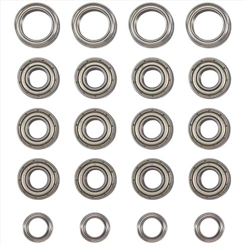 Compatible with Tamiya for TT01 TT01D TT01E TT01R DF02 1/10 RC Car Upgrade Parts 20Pcs Ball Bearing Kit RC Car Upgrade Parts in Saudi Arabia