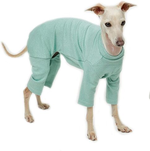 Basic Dog Pajamas Pastel Durable and Elastic Dog Onesie Apparel Outfits Doggie Jammies (Large, Purple) in Kuwait