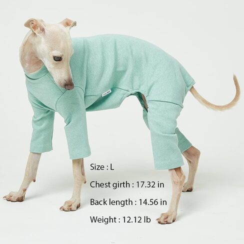 Basic Dog Pajamas Pastel Durable and Elastic Dog Onesie Apparel Outfits Doggie Jammies (Large, Purple) in Kuwait