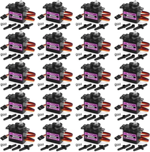 5 Pack Mg90s Servo Motor 9G Micro Servos Kits Metal Gear for DIY Smart Robot Toys RC Toy Car Model Helicopter RC Boat in Saudi Arabia