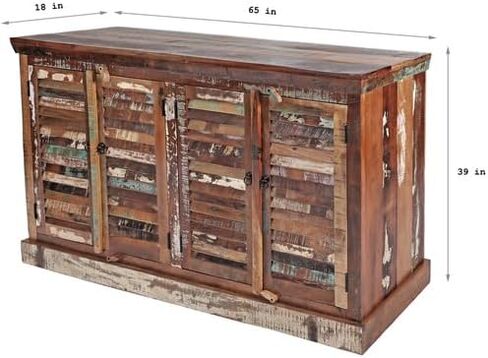 Central Chic 4 Shutter Door Large Urban Oasis Credenza in Saudi Arabia