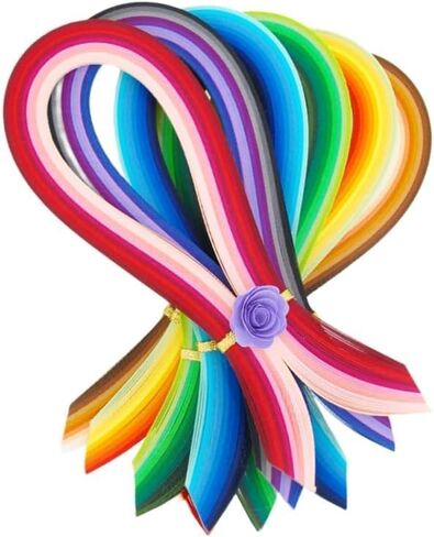 Odetojoy Multi-Color Strings Quilling Paper Strips 1/5inch Paper Filgree Quilling Strips 5mm 90pc/set من الظل المظلم إلى الظل الخفيف (تشويش الظل الأصفر) in Kuwait