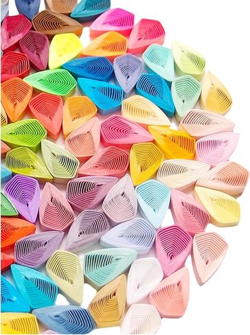 Odetojoy Multi-Color Strings Quilling Paper Strips 1/5inch Paper Filgree Quilling Strips 5mm 90pc/set من الظل المظلم إلى الظل الخفيف (تشويش الظل الأصفر) in Kuwait