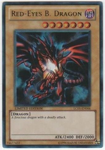 يو جي- أوه! - Red -Eyes B. Dragon (LC01 -EN006) - مجموعة أسطورية - إصدار محدود - نادر للغاية in Saudi Arabia
