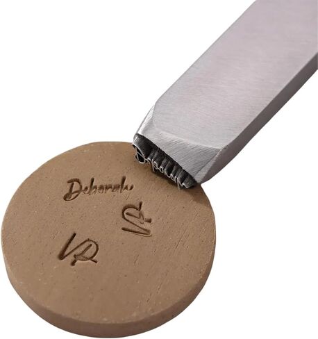 Custom Metal Stamp for Pottery - Hand Made Signature Design Metal Stamp, Stamping Tools for Clay, Steel & Jewelry, Gifts for Potters in Saudi Arabia