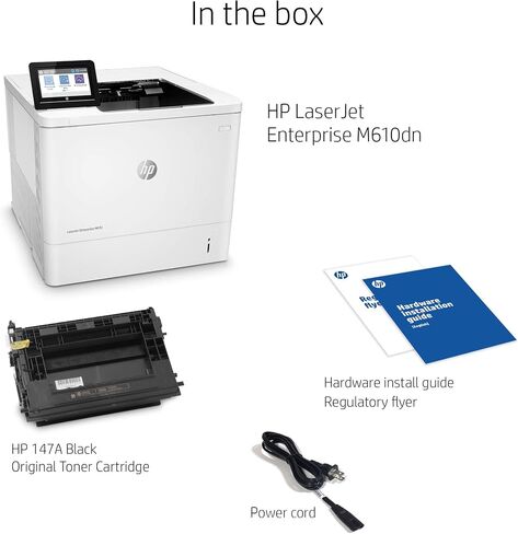 HP LaserJet Enterprise M610DN Monochrome Duplex Printer (7PS82A) (متجدد) in Saudi Arabia