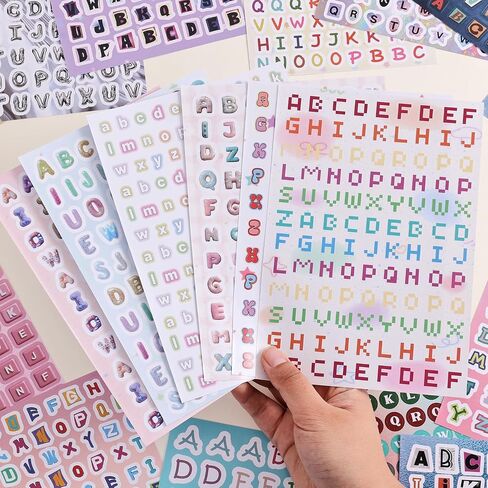2000+ Pcs Alphabet Sticker for Journaling,Fun & Colorful Craft Letter Stickers for Junk Journal, Scrapbooking Supplies, Ideal DIY Decorative Gift for Women Teen Girls in Kuwait