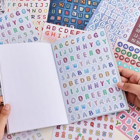 2000+ Pcs Alphabet Sticker for Journaling,Fun & Colorful Craft Letter Stickers for Junk Journal, Scrapbooking Supplies, Ideal DIY Decorative Gift for Women Teen Girls in Kuwait