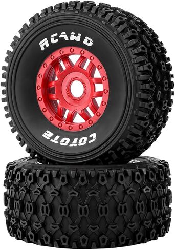 RCAWD 1/8 1/7 RC Short Course Truck & Buggy 17mm hex Adapter ، OD 126mm Wheels Pre-Glued Wheels ، for Traxxas UDR ، Arrma Mojave 4S 6S ، Losi TLR ، Hobao ، Xray ، Serpent 8SC ، FSR ATOM ، Tekno Progrades in Saudi Arabia