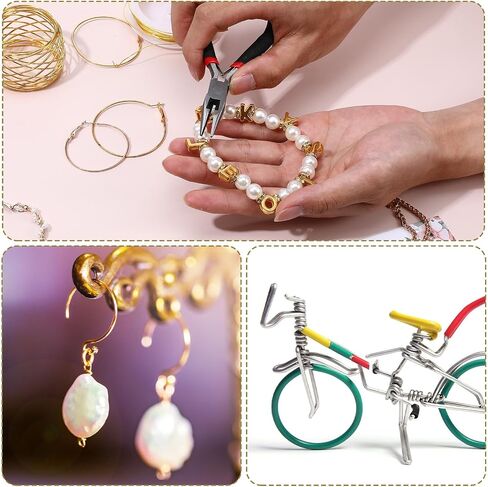 15 Rolls 5 Size Jewelry Wire for Jewelry Making,18/20/22/24/26 Gauge Copper & Stainless Steel Bendable Tarnish-Resistant Beading Wire for Crafts Engraving Pliers in Saudi Arabia