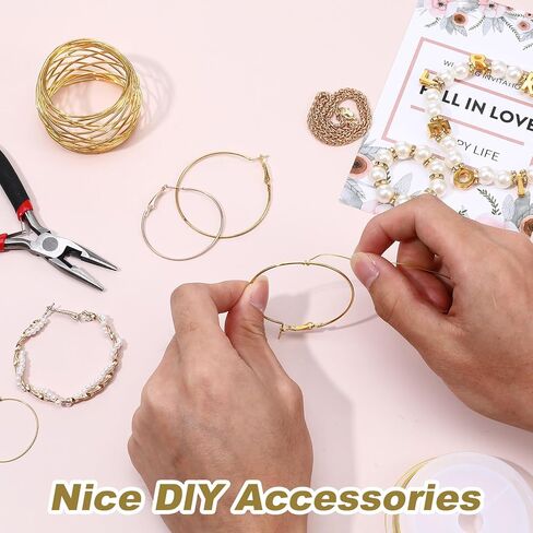 15 Rolls 5 Size Jewelry Wire for Jewelry Making,18/20/22/24/26 Gauge Copper & Stainless Steel Bendable Tarnish-Resistant Beading Wire for Crafts Engraving Pliers in Saudi Arabia