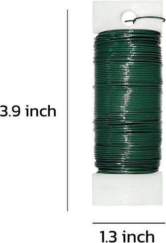 22 Gauge Black Floral Wire 3 Pack 114 Yards Flexible Paddle Wire for Christmas Wreath Tree,Crafts,Garland and Floral Arrangements (3, Green, 114 Yards) in Saudi Arabia