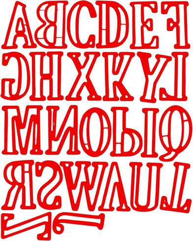 2'' Alphabet Die Set – 26 Capital Letter Metal Cutting Dies, Durable Embossing Stencils for Scrapbooking, Card Making, Paper Crafts, Album, Decorative Words Template, Decor for Birthday Die-Cutting in Saudi Arabia
