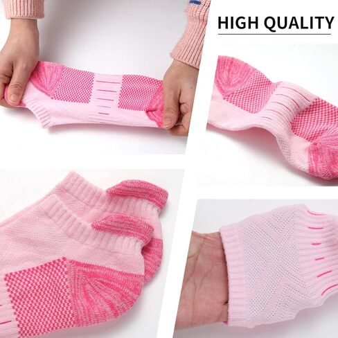 YOJOOM Women Ankle Compression Socks Athletic Running Low Cut Walking Socks for Women Cushioned 5 Pairs in Saudi Arabia