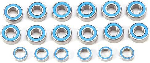 RC Car Parts Compatible with MN for MN99S for MN82 for WPL C14 C24 C34 B14 RC Car Upgrade Parts Accessories 18PCS Rubber Sealed Ball Bearing Kit in Saudi Arabia