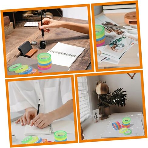 Homsfou 15 Rolls تمييز شريط لشرح الكتب تعليقات مريحة متعددة الوظائف لعلامات ألوان زاهية للطلاب والمعلمين in Kuwait
