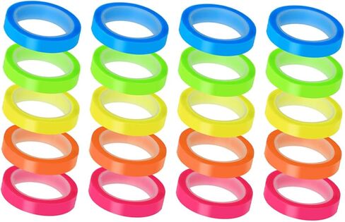 20rolls Translucent Sticky Tape Multi-Function Book Tabs Highlighter Tape Page Markers in Saudi Arabia
