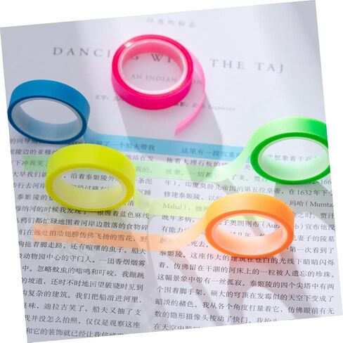20rolls Translucent Sticky Tape Multi-Function Book Tabs Highlighter Tape Page Markers in Saudi Arabia