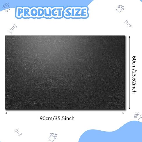 Nuanchu Dog Grooming Table Mat Pad, Non Slip Black Foam PVC Surface, 35.43 x 23.62 Inch, Ideal for Home Pet Grooming, Easy to Clean and Durable Pet Table Mat for Home Use in Saudi Arabia